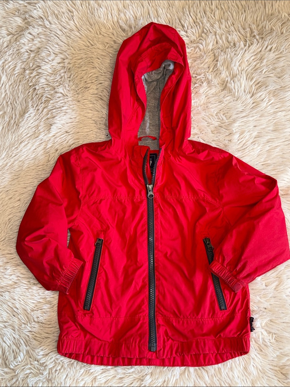 Baby Gap  Red Hooded Kids' Jacket - Lightweight windbreaker  size 3